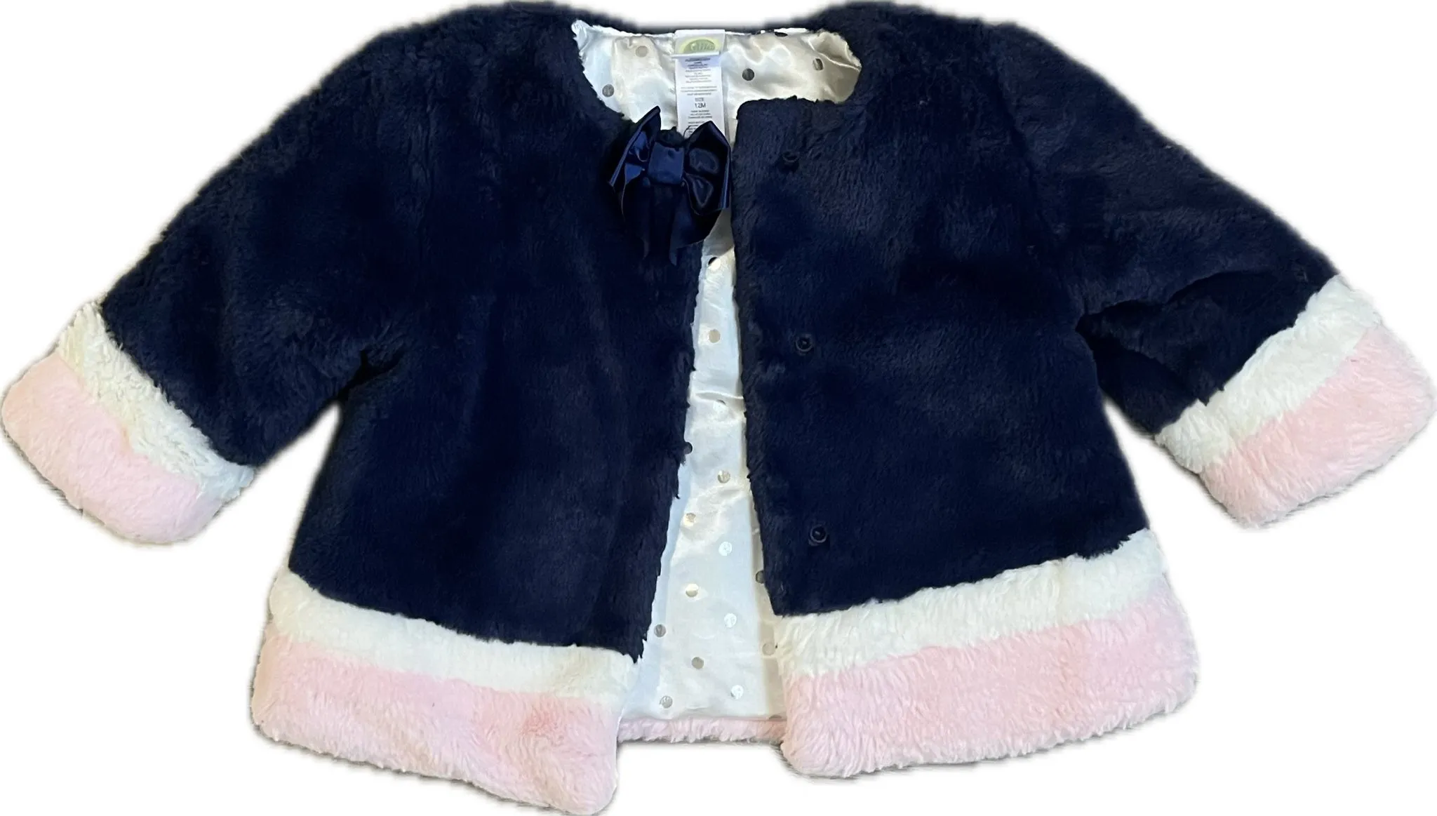 12 MONTHS Little Me Girls Outerwear Coat