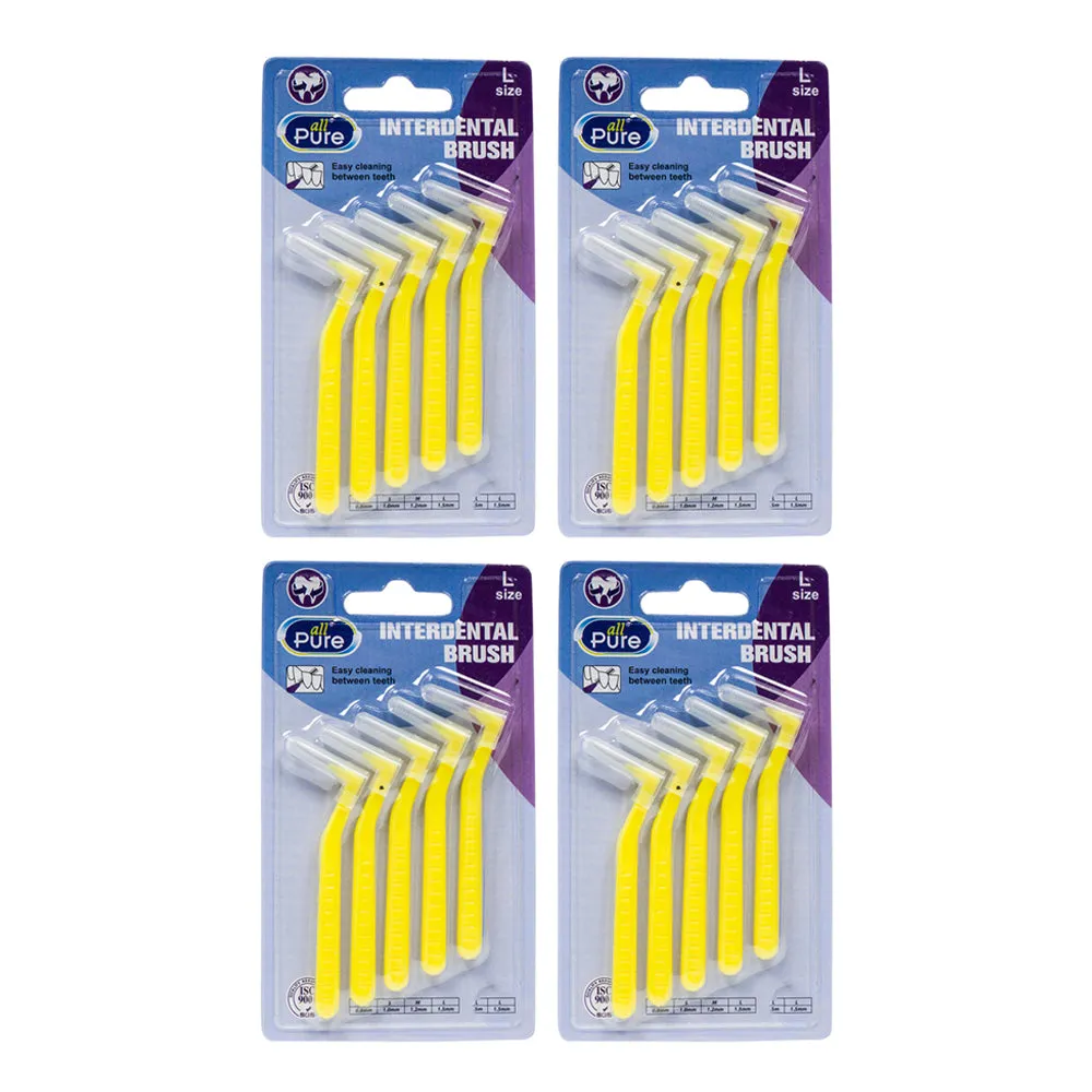 20 Pc Interdental Brushes Angled Dental Brush Toothpicks Oral Care Hygiene Picks