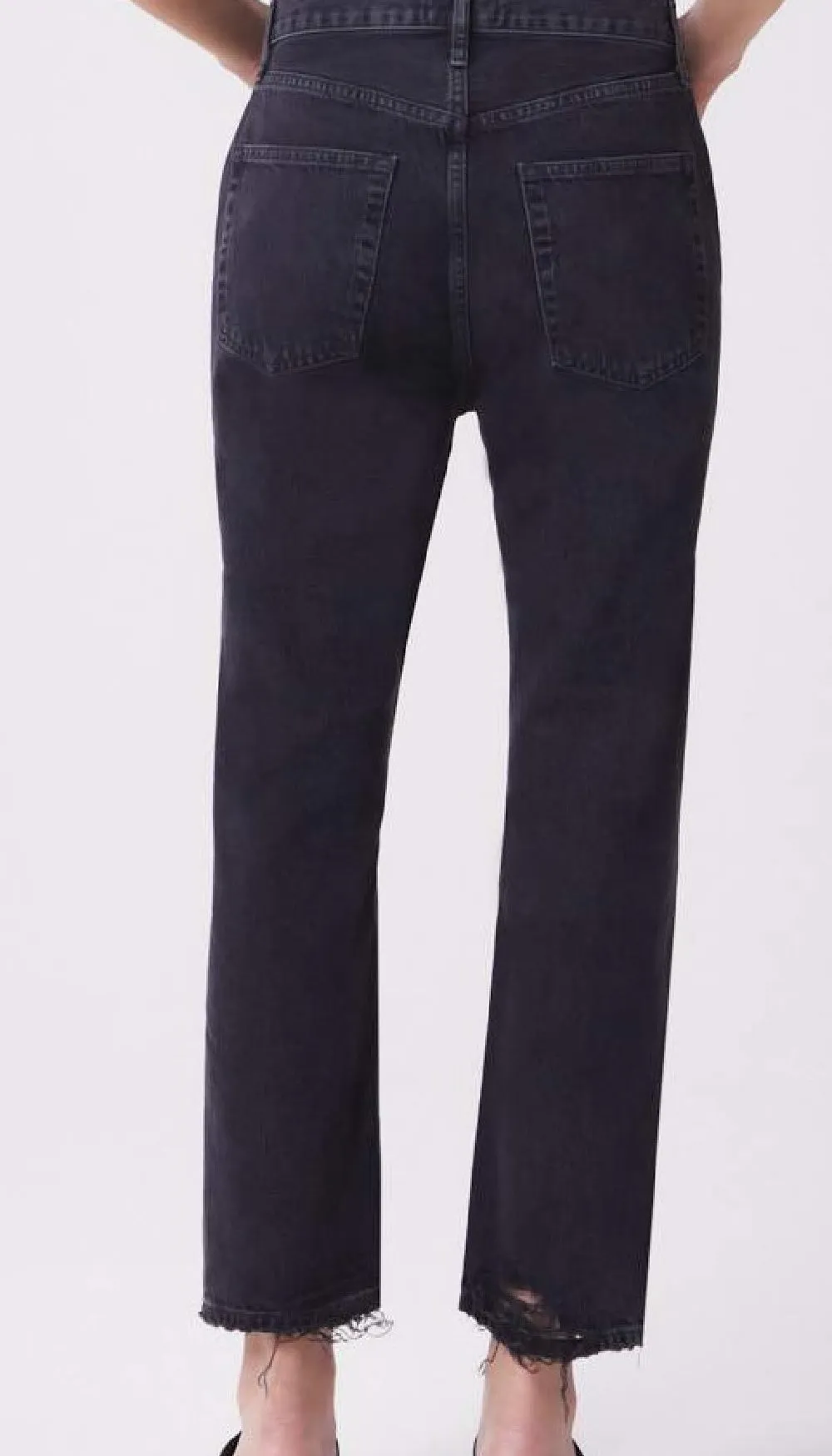 90'S Crop-Midrise Loose Straight - Shutter