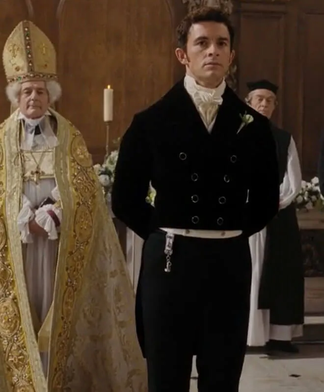 Anthony Bridgerton Black Wedding Tailcoat S02