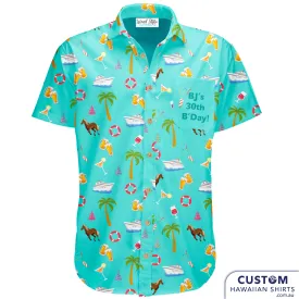 BJ's 30th Birthday Cruise - Customised Shirts