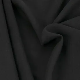 Black Doubleweave Wool Twill 213
