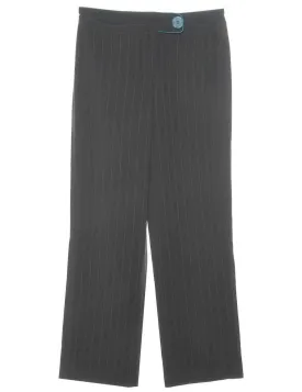 Black Striped Trousers - W32 L31