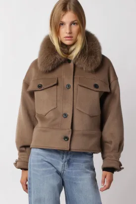 Charlie Wool Jacket Brown