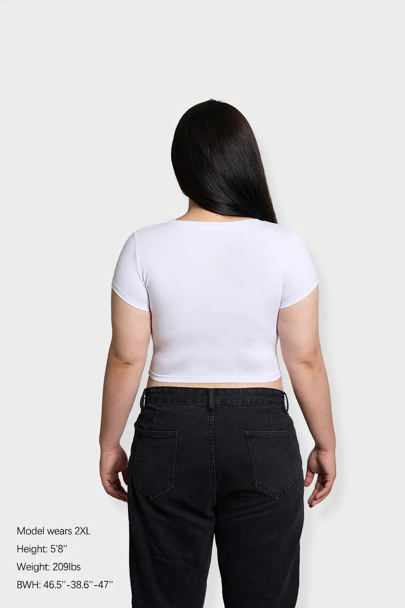Curvy This User Loves Rainbows Y2K Baby Tee Cherrykitten