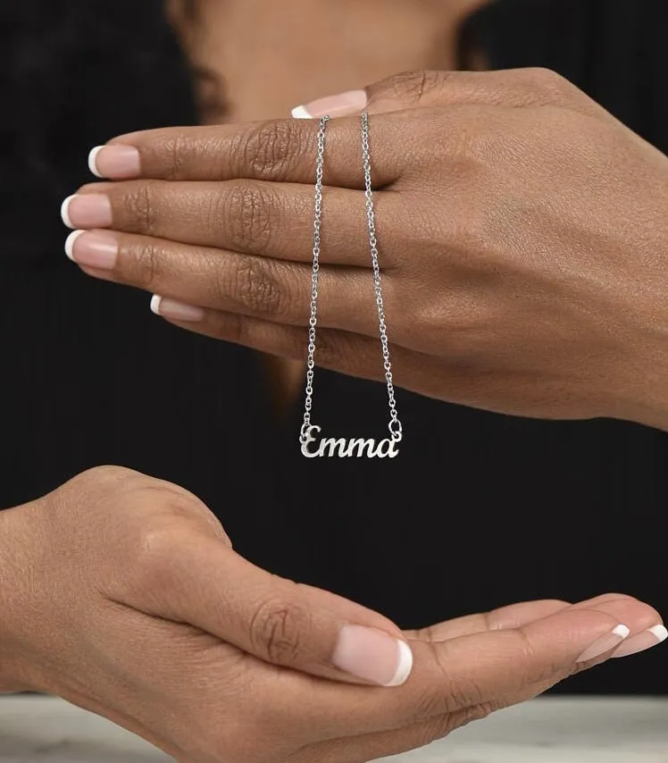 Custom Name Necklace for Wife Christmas Gift