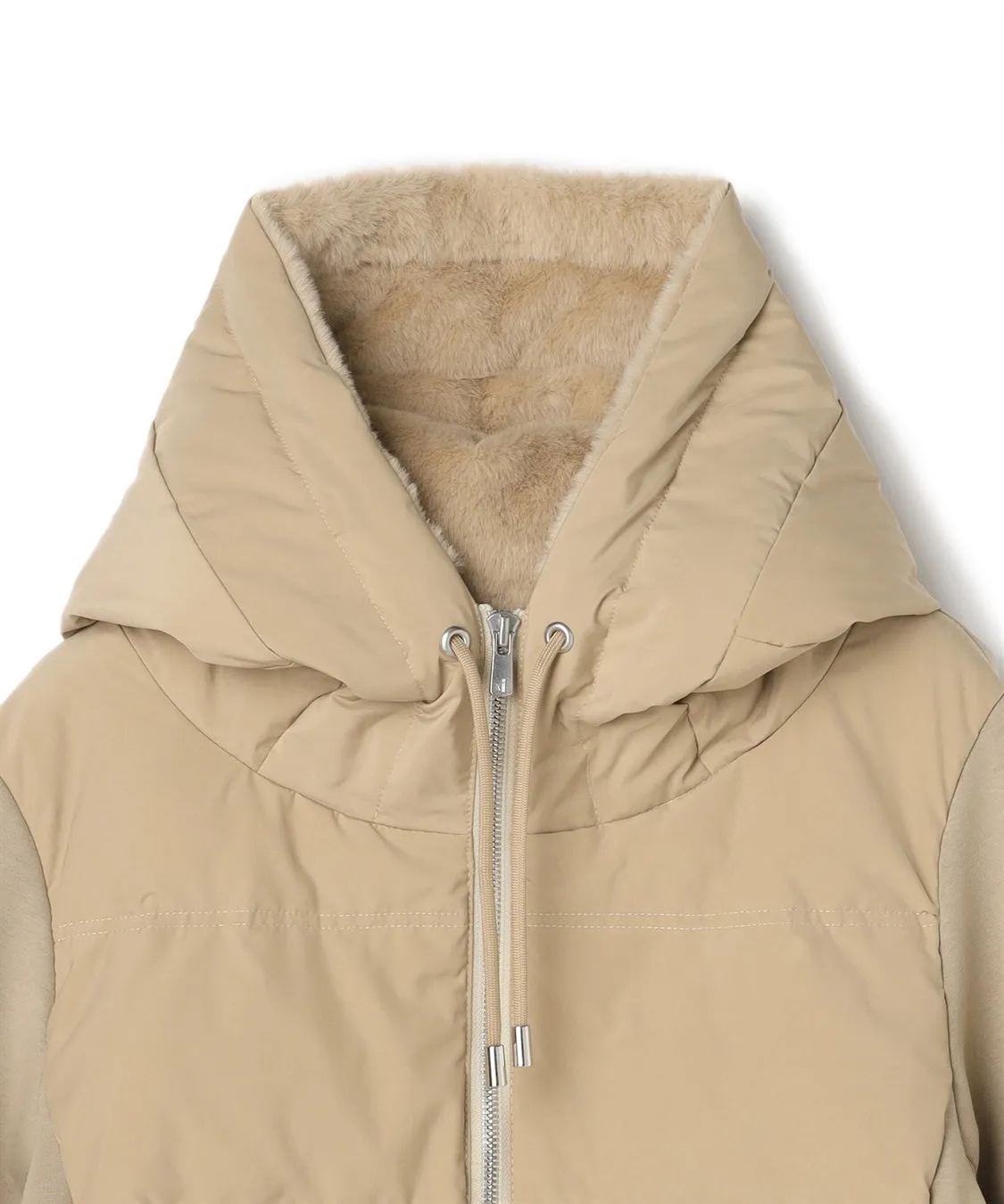 Down Trim Eco Fur Hood Cs Jacket