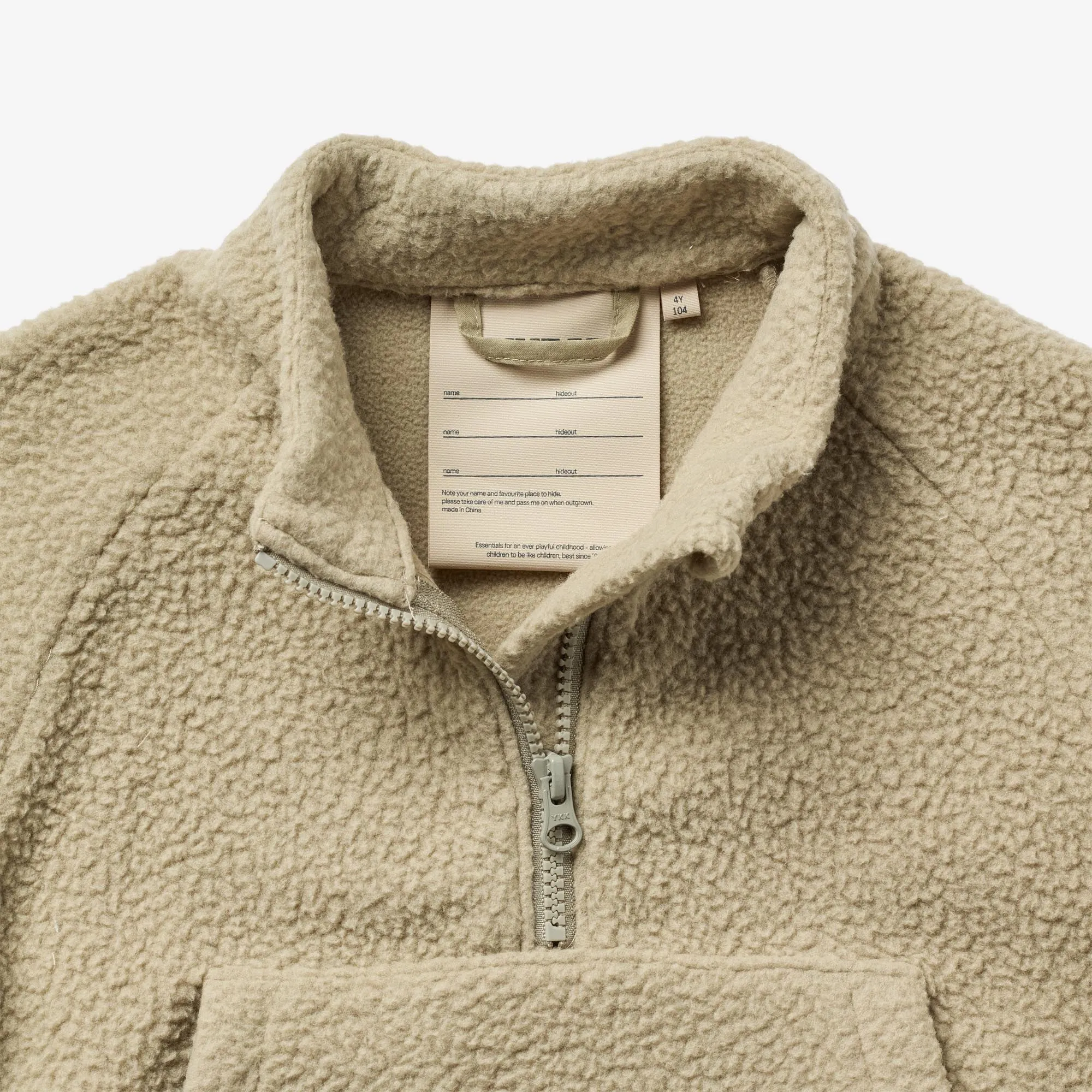 Fleece Anorak Moon - drift wood