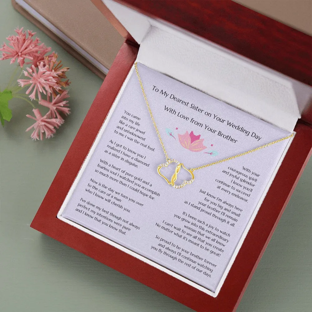 Gift for Bride, Minimalist Bride, Sister Bride Wedding, Everlasting Love, Gift from Brother, Gift Brother of the Bride, Sibling Wedding
