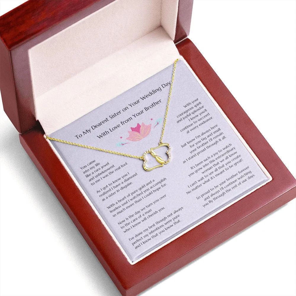 Gift for Bride, Minimalist Bride, Sister Bride Wedding, Everlasting Love, Gift from Brother, Gift Brother of the Bride, Sibling Wedding