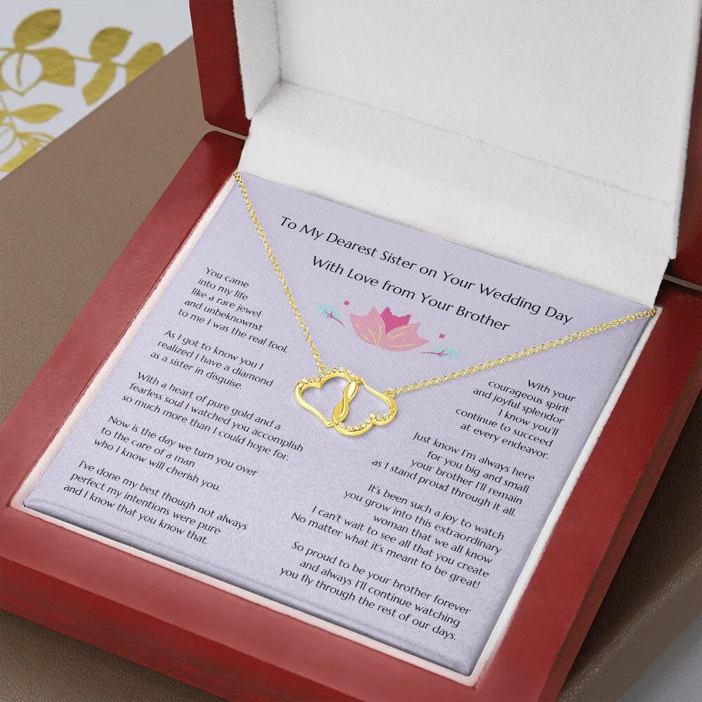 Gift for Bride, Minimalist Bride, Sister Bride Wedding, Everlasting Love, Gift from Brother, Gift Brother of the Bride, Sibling Wedding