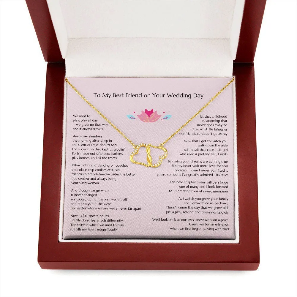 Gift for Bride, Necklace for Bride, Bestie To Bride Wedding, Everlasting Love, Gift from Friend, Gift from Maid of Honor, MOH To Bride Gift