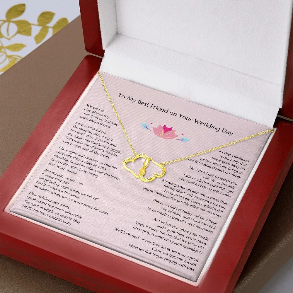 Gift for Bride, Necklace for Bride, Bestie To Bride Wedding, Everlasting Love, Gift from Friend, Gift from Maid of Honor, MOH To Bride Gift