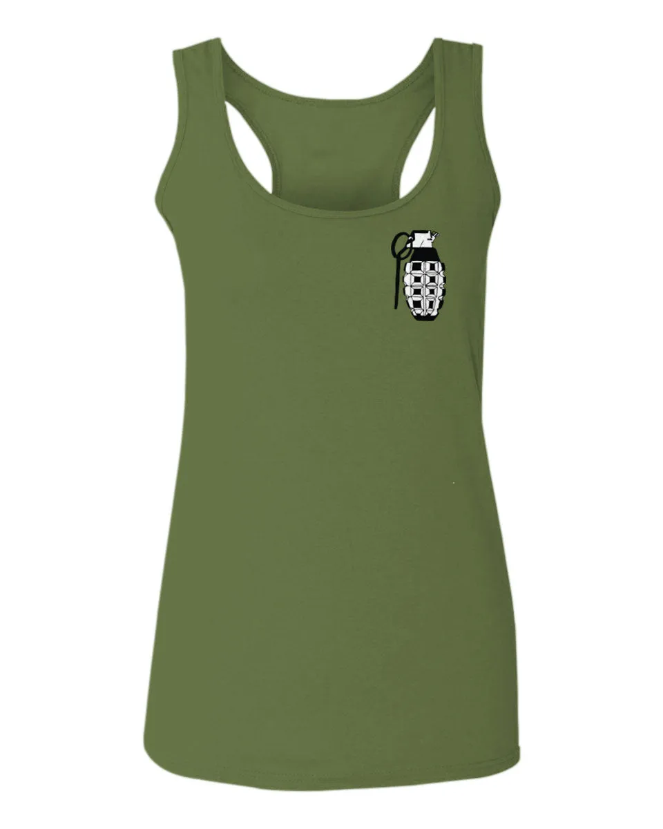 Grenade Guns Second Amendment American Rights Weapons  women's Tank Top sleeveless Racerback