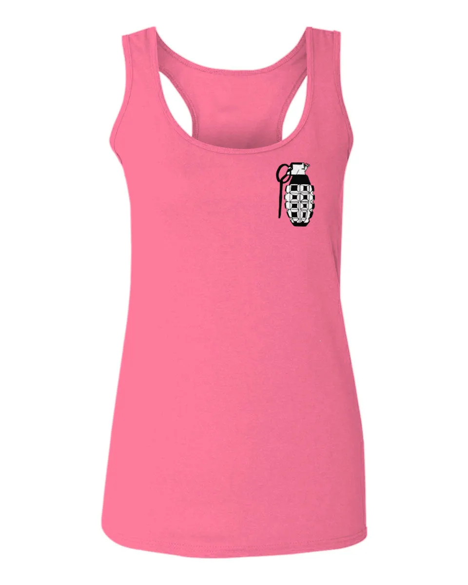 Grenade Guns Second Amendment American Rights Weapons  women's Tank Top sleeveless Racerback