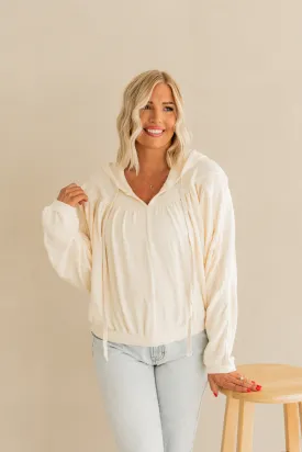 Hope Hooded Pullover | Cream