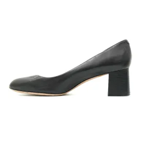Hugo Boss Taylor Block Pump High-Heel Shoes Leather Black Colour For Women