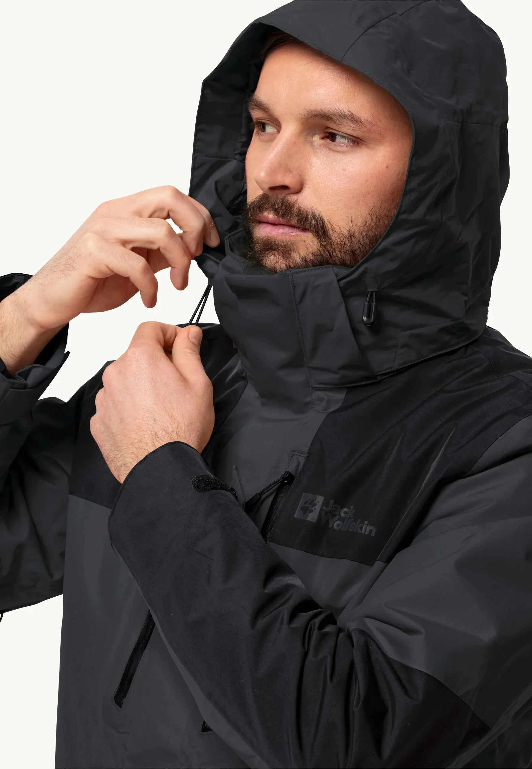 Jack Wolfskin Jasper 3 in 1 Jacket Mens Phantom