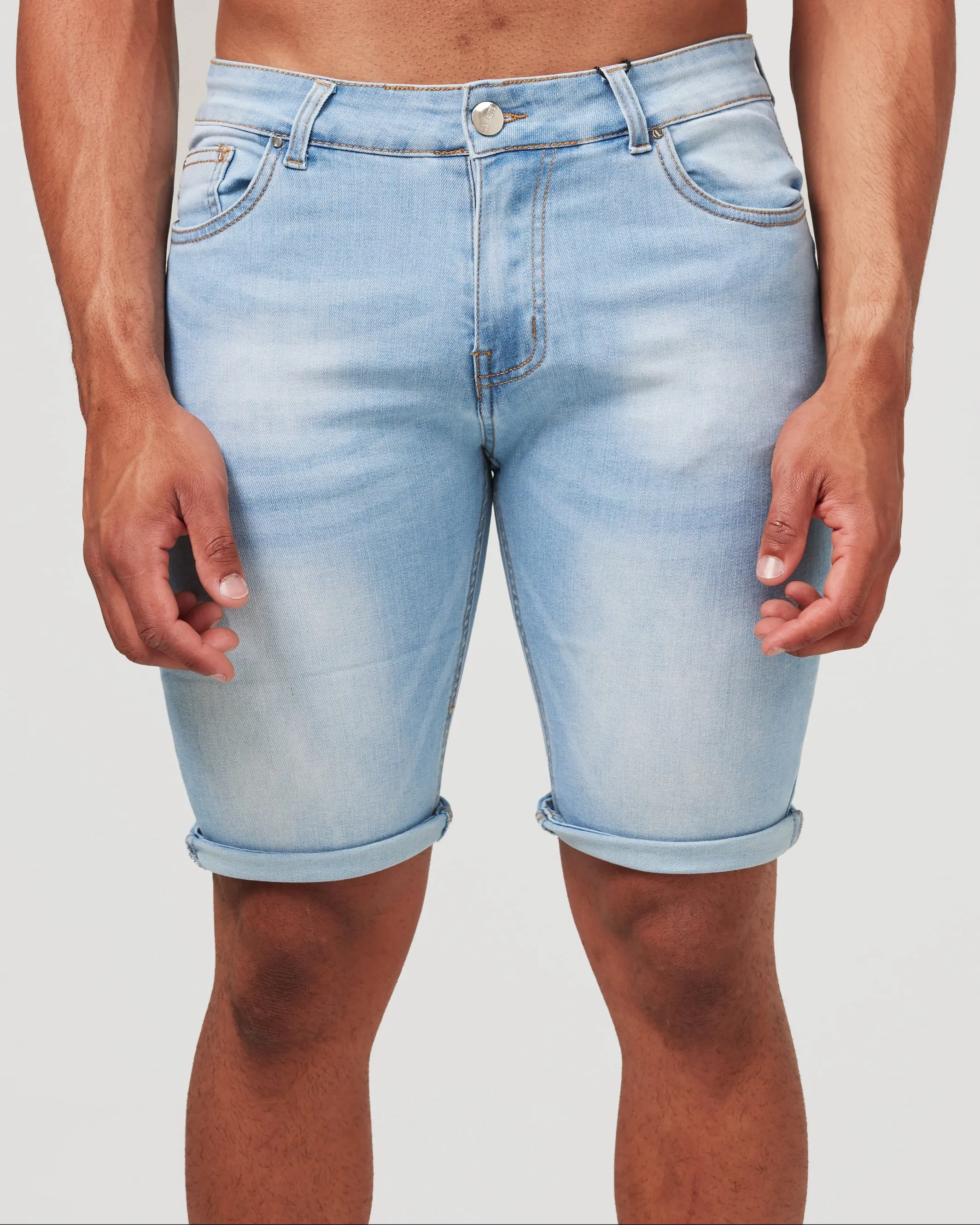 Light Blue Denim Shorts