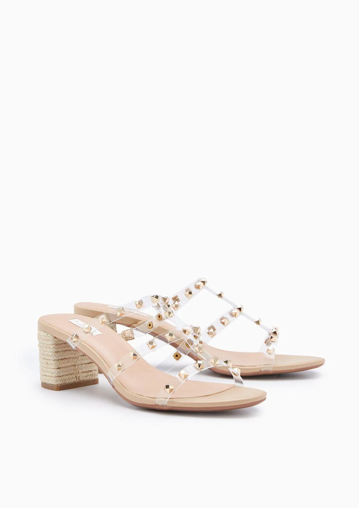 Linda Clear Heels Transparent White