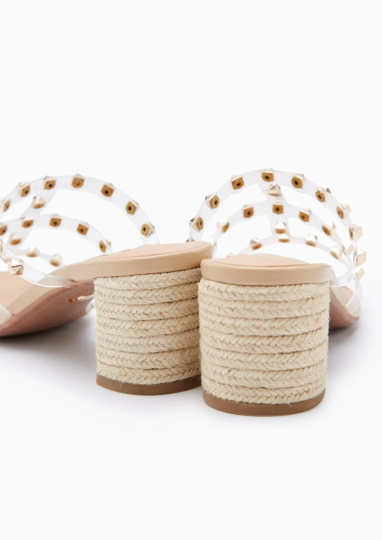 Linda Clear Heels Transparent White