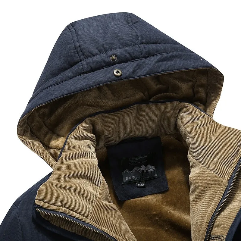 Men's Casual Warm Hooded Winter Parka