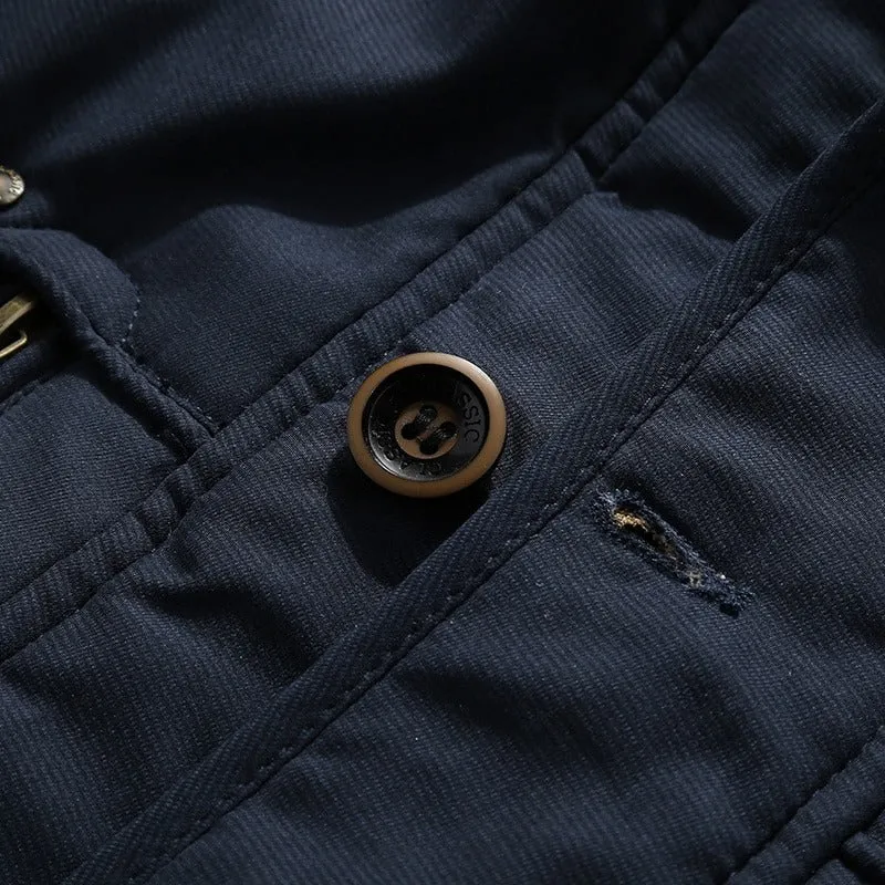 Men's Casual Warm Hooded Winter Parka