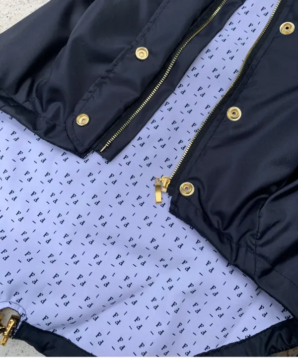 Navy raincoat