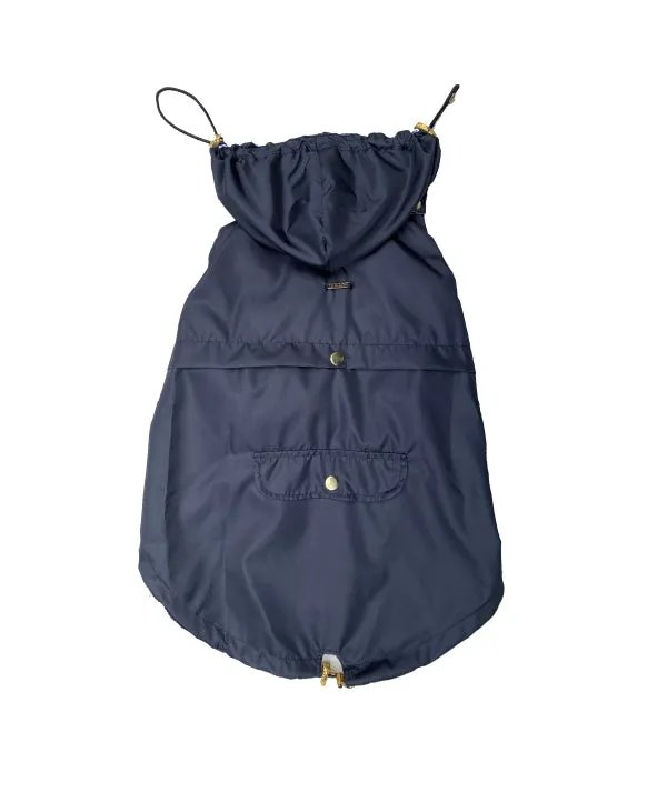 Navy raincoat