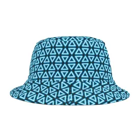 Neon Triangle PatternBucket Hat (AOP)