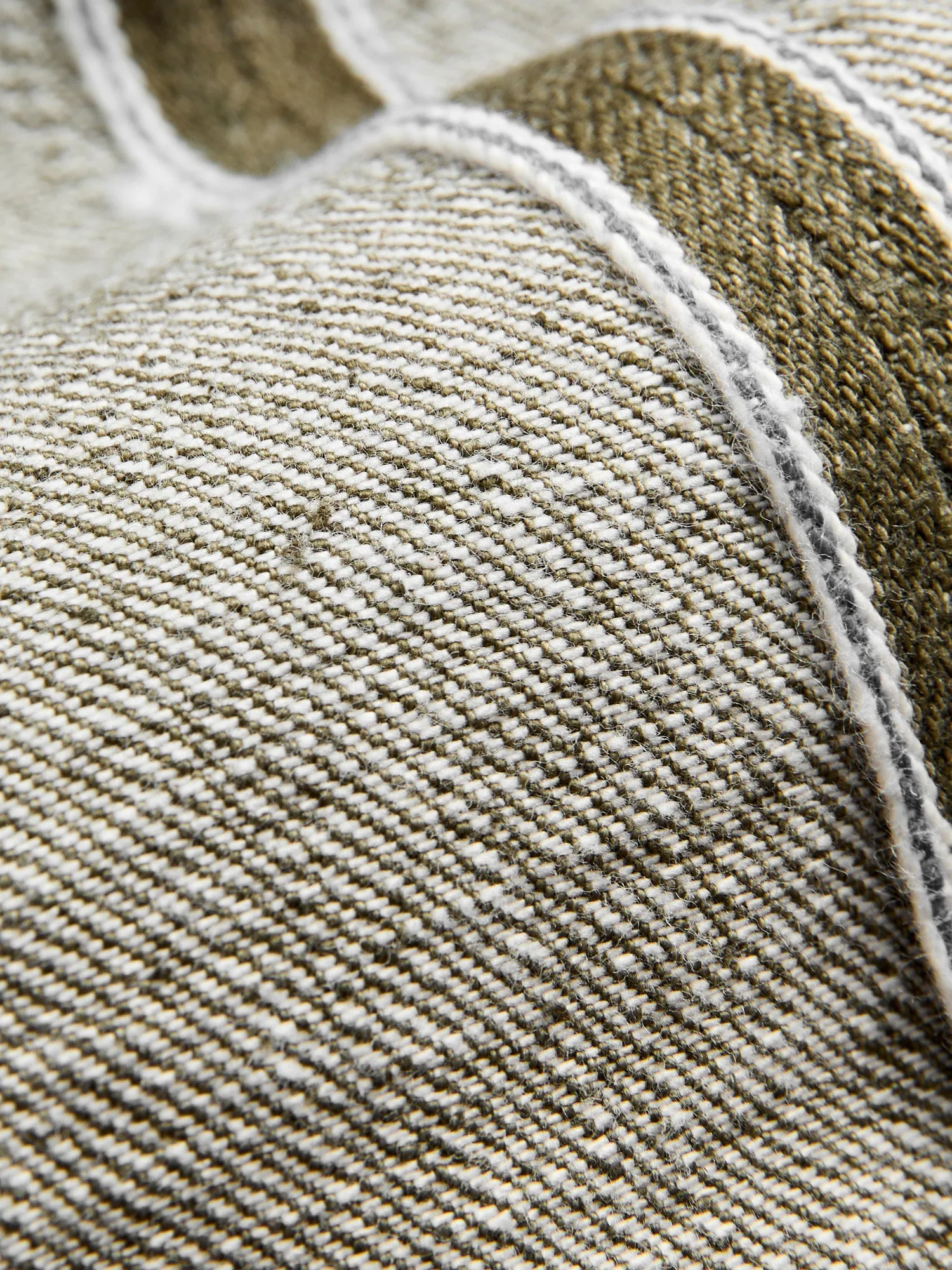 OL-14oz-005 14oz Rinsed Olive Selvedge Denim - Slim Straight Fit