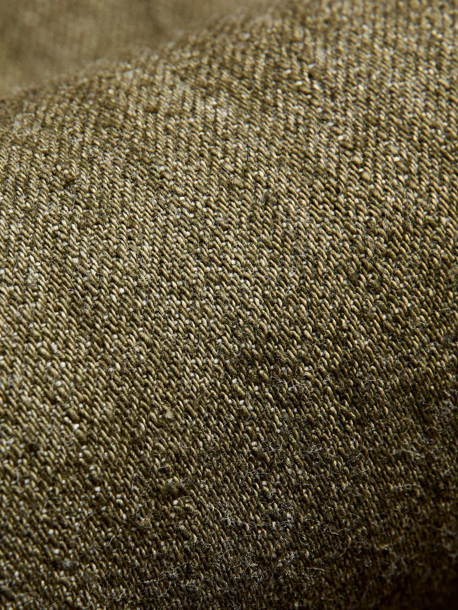 OL-14oz-005 14oz Rinsed Olive Selvedge Denim - Slim Straight Fit