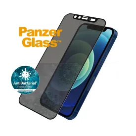 [OPEN BOX] PANZERGLASS iPhone 12 Mini - Cam Slider Black Frame w/ Anti-Microbial Screen Protector - Privacy