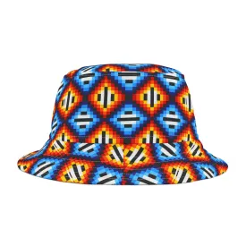 Orange & Blue TrianglesBucket Hat (AOP)