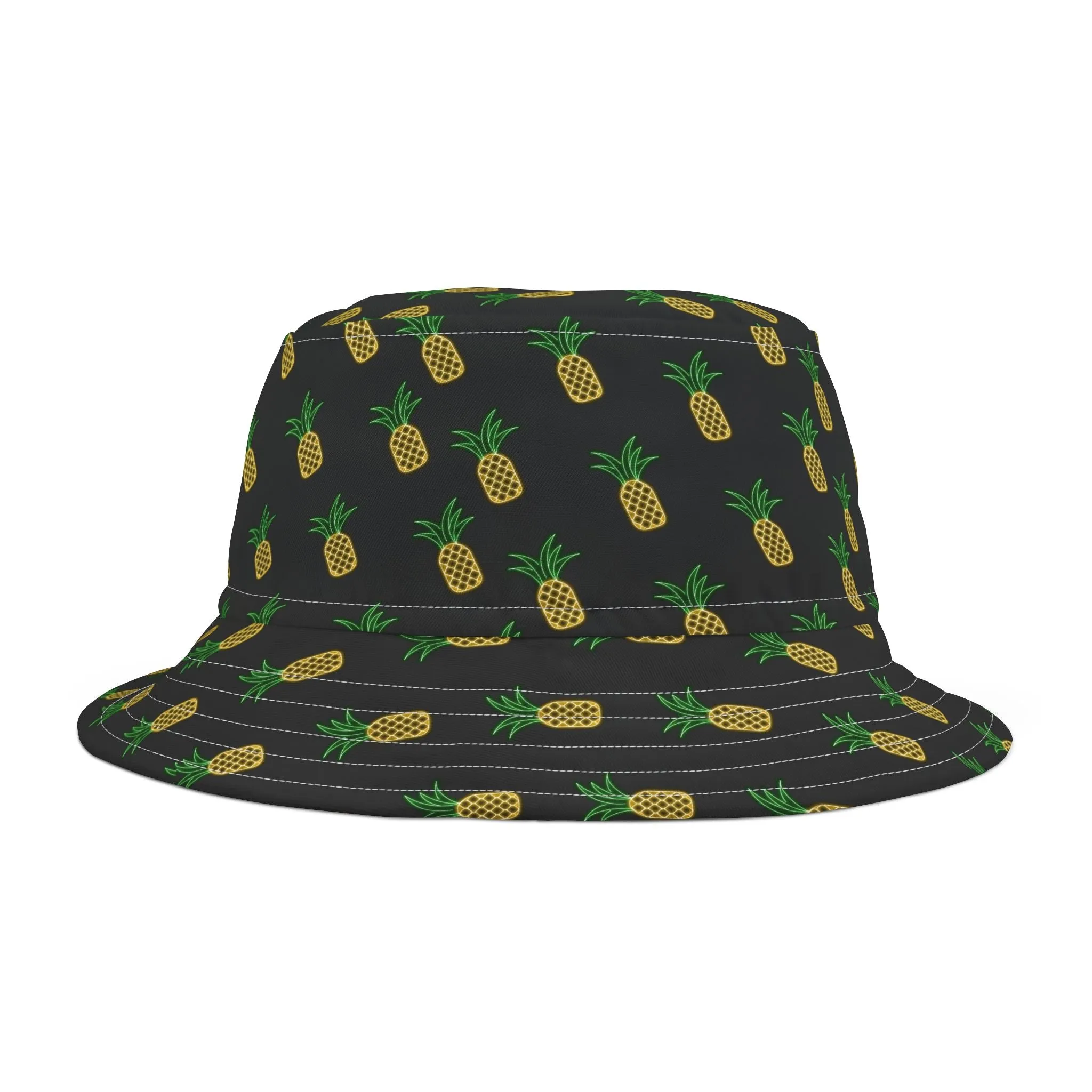 Pineapple PatternBucket Hat (AOP)