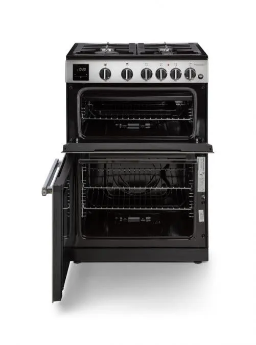 Rangemaster Professional 60  Stainless Steel Gas Double Oven Cooker 60cm