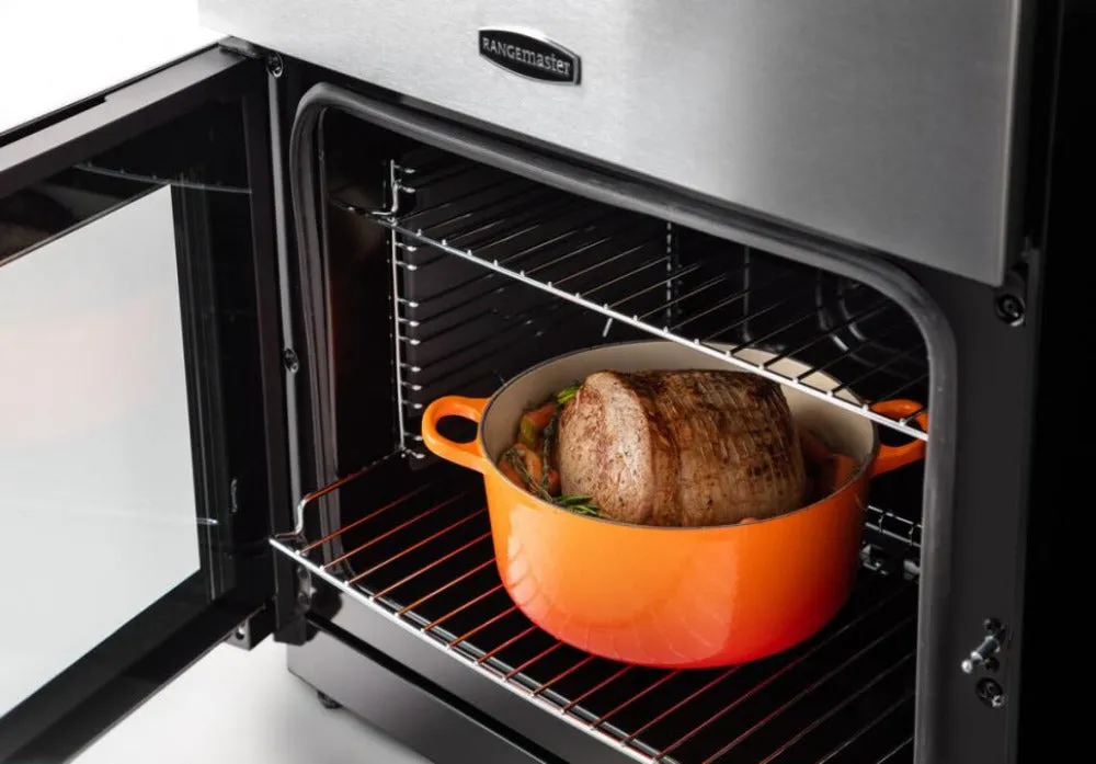 Rangemaster Professional 60  Stainless Steel Gas Double Oven Cooker 60cm