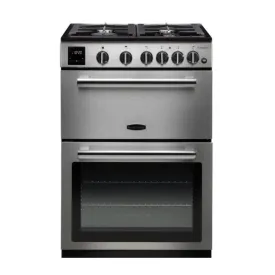 Rangemaster Professional 60  Stainless Steel Gas Double Oven Cooker 60cm