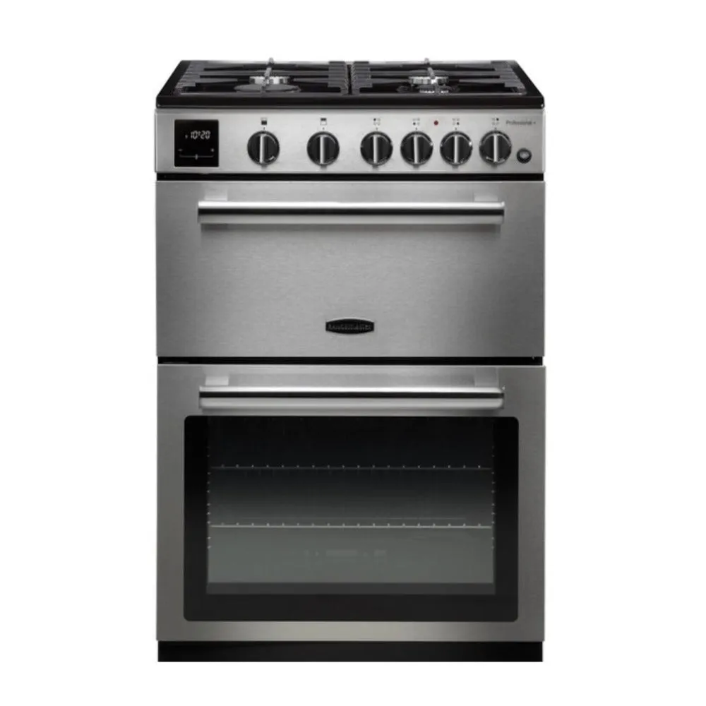 Rangemaster Professional 60  Stainless Steel Gas Double Oven Cooker 60cm