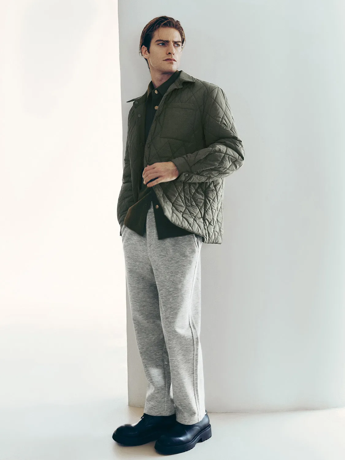 Shirt Collar Padded Coats