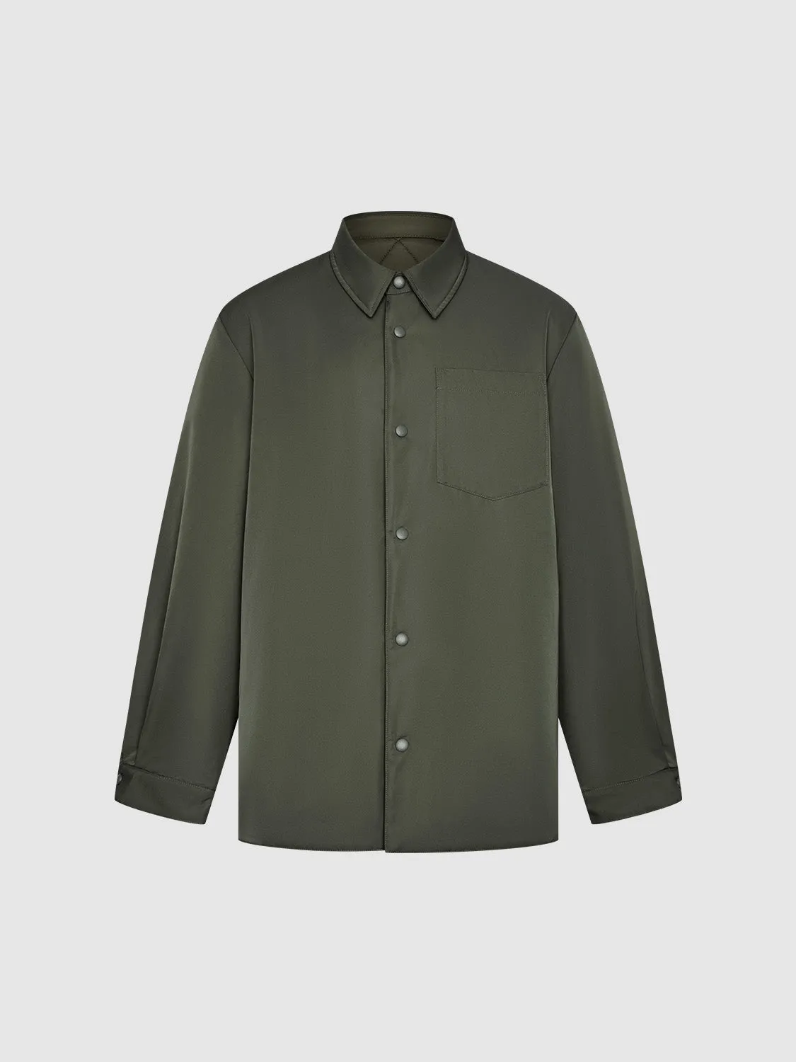 Shirt Collar Padded Coats