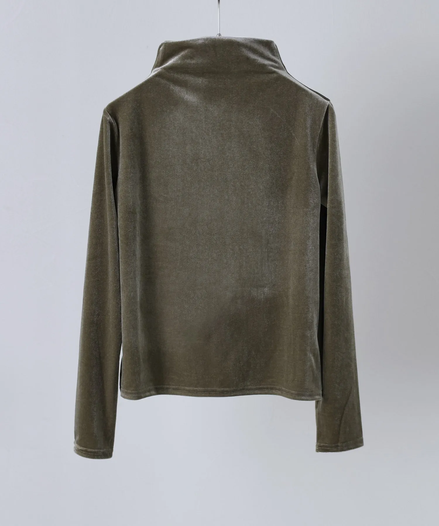 Velor bottle neck tops