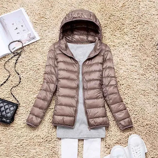 Winter/Spring Coat 2019 Women Winter Jackets Ultra Light White Duck Down Coat