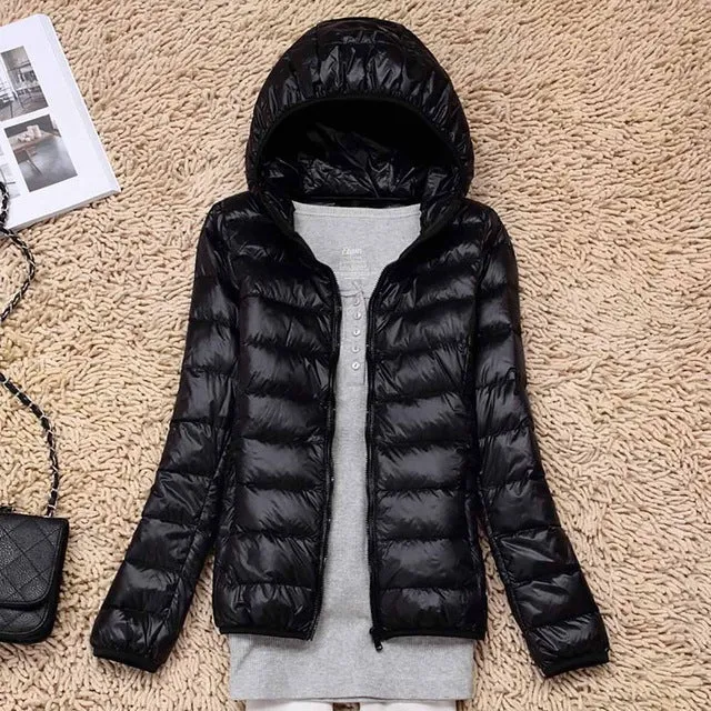 Winter/Spring Coat 2019 Women Winter Jackets Ultra Light White Duck Down Coat
