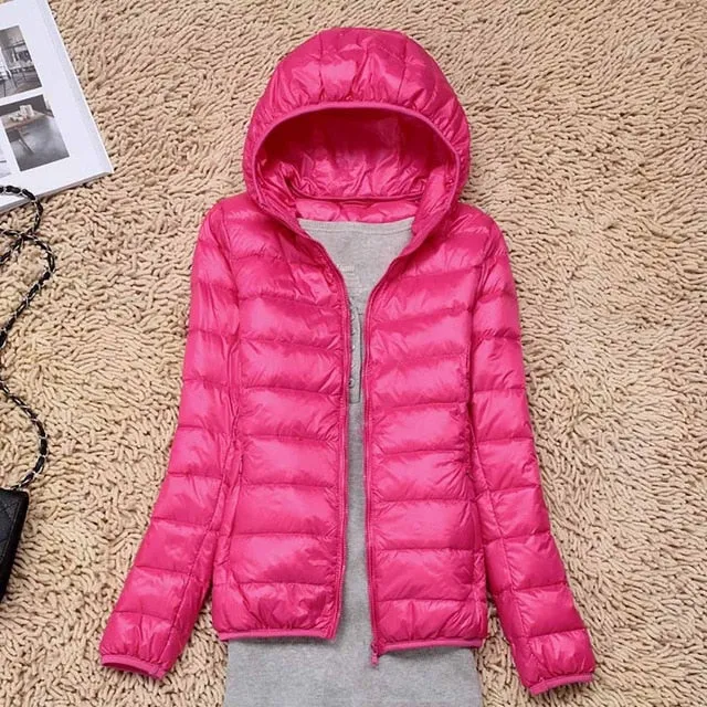 Winter/Spring Coat 2019 Women Winter Jackets Ultra Light White Duck Down Coat