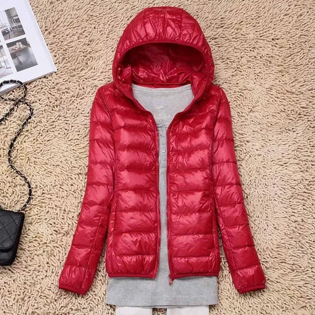 Winter/Spring Coat 2019 Women Winter Jackets Ultra Light White Duck Down Coat