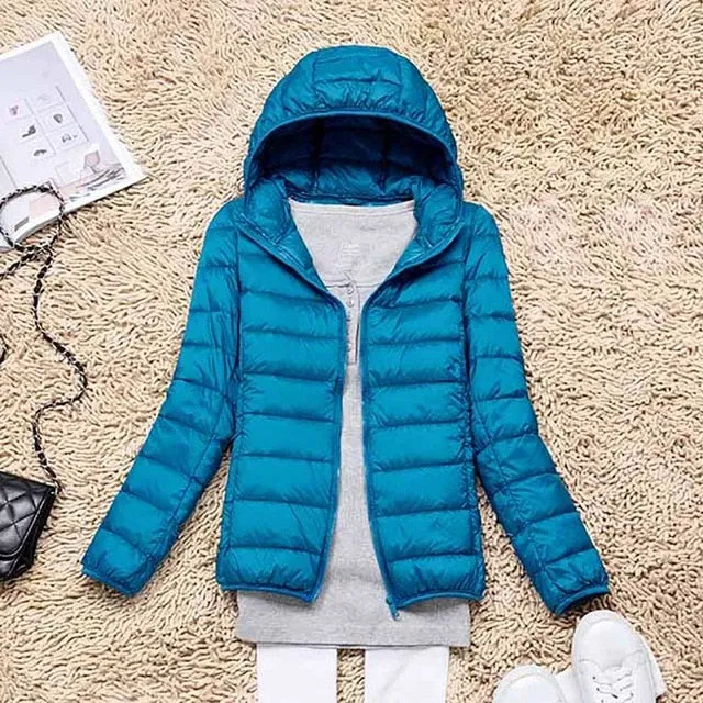 Winter/Spring Coat 2019 Women Winter Jackets Ultra Light White Duck Down Coat