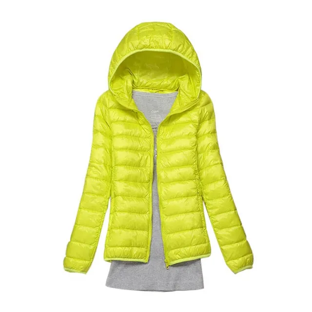 Winter/Spring Coat 2019 Women Winter Jackets Ultra Light White Duck Down Coat