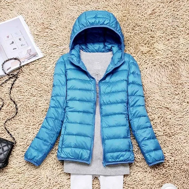 Winter/Spring Coat 2019 Women Winter Jackets Ultra Light White Duck Down Coat