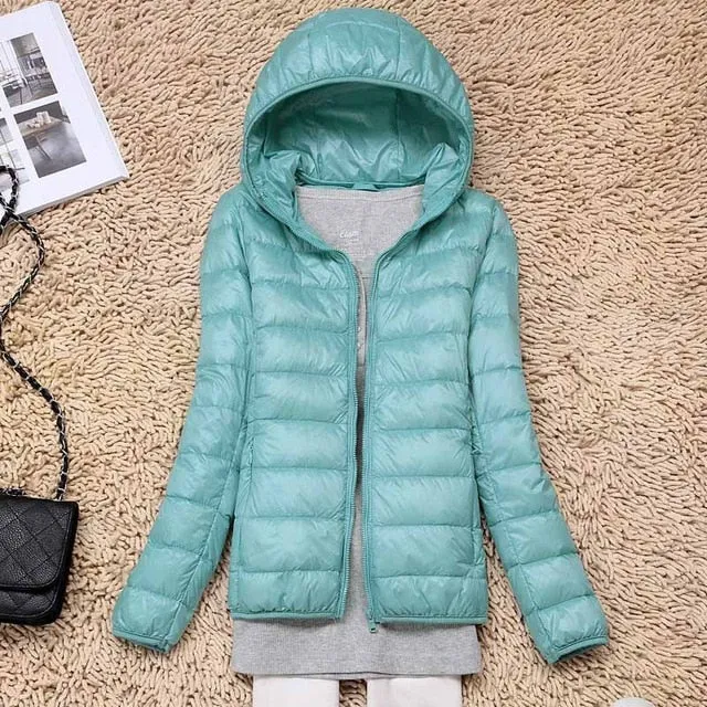 Winter/Spring Coat 2019 Women Winter Jackets Ultra Light White Duck Down Coat